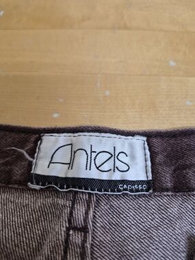 Antels Burgundy Denim Jeans Size 42